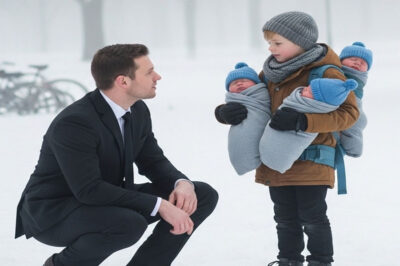 A wealthy businessman stops his car in the snow. The raggedy boy’s clothing left him frozen…