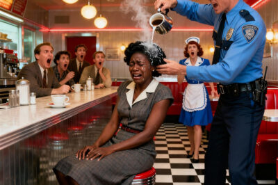 Racist Cop Pours Coffee On Quiet Middle Aged Black Woman Only To Fall To His Knees When He Finds Out Who She Is…