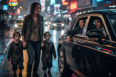 After A Passionate Night With A Poor Maid 10 Years Ago, The Billionaire Unexpectedly Met Her And Her Two Twin Children Begging In The Rain And The Ending..