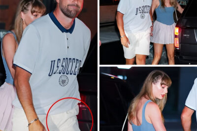 When Travis Kelce and Taylor Swift stepped out for a glamorous New York dinner, fans expected the headlines to be about their matching looks. Instead, all eyes zeroed in on one curious detail—something Travis had tucked discreetly in his pocket. While he beamed for the cameras, Taylor’s sudden shyness only fueled speculation. Was this tiny hidden item the real reason she wouldn’t meet the spotlight head-on? The answer could change everything fans thought they knew about the couple.