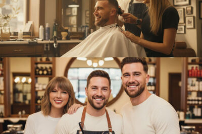 A Kansas City barber who gave Travis free haircuts back when he was broke opened his shop one morning to find it fully renovated — and paid off — by Travis Kelce and Taylor Swift.