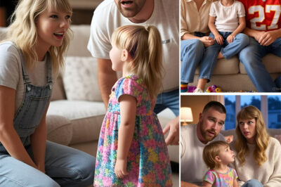 The internet can’t stop buzzing after a heart-melting family moment: “Uncle Travis the Goofy” with Taylor Swift and Jason Kelce’s three little girls. From cradling baby Wyatt to a playful peek-a-boo session with Elliotte and Bennett, Travis revealed a side of himself fans rarely get to see—sweet, silly, and downright lovable. But the most surprising part? A single moment so touching that even Taylor Swift couldn’t hold back a laugh before leaning in to whisper, “I’ve never seen you like this.” What exactly did he do that left everyone swooning?