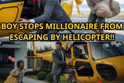 “PLEASE DON’T GET IN THE HELICOPTER!” Black Girl Shouts To Billionaire — Truth Revealed.