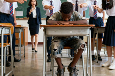 Poor Black Boy Is Bullied For Wearing Torn Shoes — What His Teacher Discovers About Him Leaves The Class Speechless..