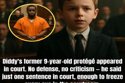 BREAKING: Diddy’s former 9-year-old protégé appeared in court. No defense, no criticism — he said just one sentence in court, enough to freeze every eye in the courtroom