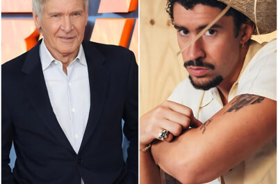 HARRISON FORD’S QUIET DEFIANCE: THE 82-YEAR-OLD ICON WHO SILENCED BAD BUNNY’S SUPER BOWL HATERS! AN UNLIKELY CHAMPION RISES! When the decision to feature Bad Bunny at the 2025 Super Bowl Halftime Show sparked furious backlash—with critics demanding the show be performed in English—one legendary voice cut through the noise with unexpected, powerful authority: Harrison Ford. The 82-year-old actor, known for his stoic command, didn’t resort to insults. Instead, he delivered a quiet, profound warning that resonated louder than any headline. He questioned the very foundation of the controversy, reminding the world what music truly means: “If we start forbidding songs just because they’re not in English, we’ve lost the pure enjoyment of music.” Ford’s words were a stark, powerful defense of art, diversity, and the universal language of rhythm. In an era obsessed with drawing lines and creating divisions, his simple stance hit home with undeniable force. He championed the idea that music’s pure enjoyment should never be contained by language or political boundaries. His quiet defiance instantly turned him into an unexpected symbol of unity, proving that sometimes, the most legendary stars don’t need a spotlight to lead a cultural conversation—just the unvarnished truth. CLICK HERE to read the full context of Ford’s stunning remarks and why his words instantly shifted the national debate