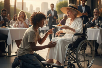 The Poor Black Boy Asked The Paralyzed Billionaire: “Can I Cure You In Exchange For That Leftover Food?” She Smiled And…
