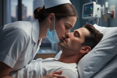 The nurse secretly kissed a handsome billionaire who was in a vegetative state because she thought he would never wake up — but unexpectedly, he pulled her into his arms…