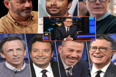 COLBERT JUST FIRED A WARNING SHOT — “THEY CAN’T SHUT ME UP” — AND NOW A LATE-NIGHT REVOLT IS BREWING AS FALLON, MEYERS & OLIVER SECRETLY RALLY BEHIND HIM IN WHAT INSIDERS CALL THE BOLDEST UPRISING COMEDY HAS SEEN IN DECADES