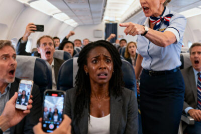 Flight attendant pointed at black woman and said “Black monkey doesn’t deserve to sit here”, 10 minutes later she was fired and..