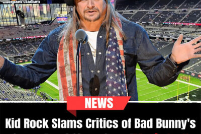 Kid Rock has never been one to hold back — and this time, he’s taking aim at the debate shaking up the music world. As critics rage over Bad Bunny performing in Spanish at the Super Bowl, Kid Rock fires back: “Last I checked, music’s supposed to bring people together — not divide ’em.” With his trademark grit and unapologetic edge, he reminds everyone that real music doesn’t care what language it’s in — it just hits you in the soul. What he says next might just make you question who really owns “America’s biggest stage.”