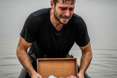 I watched in shock as a man hurled a wooden crate into the river and sped off. As I ran toward the sound, a faint noise reached my ears. My hands trembled. “Please… let it be empty,” I whispered, but when I pried it open, I couldn’t breathe.