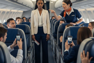 “Black People Don’t Have Money To Sit In First Class!” – The Racist Flight Attendant Shouted And Kicked The Girl Off The Plane But She Was Immediately Fired…