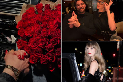 Taylor Swift Surprised with a Gorgeous Bouquet of Roses from Fiancé — Just Because!
