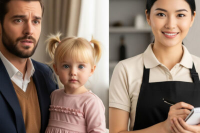 “Daddy, that waitress looks just like Mommy!” — The millionaire turned around and froze… His wife had died!