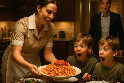 The widowed millionaire’s twin sons were starved for food until the new nanny did something unexpected and changed their lives forever