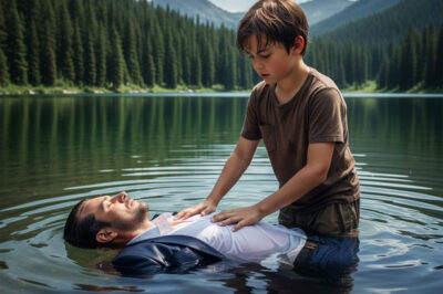 A barefoot 12-year-old boy dove into the river to save a man in an expensive suit, unaware of his true identity. What this man did next left the entire city speechless.