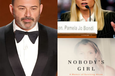 BREAKING NEWS: Jimmy Kimmel BREAKS DOWN ON AIR, SHAKING AS HE DECLARES — “She told the truth and was BURIED BY THE POWERFUL… Kimmel accuses Pam Bondi of protecting the powerful.”