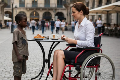 The poor young Black man asked the paralyzed millionaire, “Can I cure you in exchange for your leftover food?” She smiled, and then everything changed…