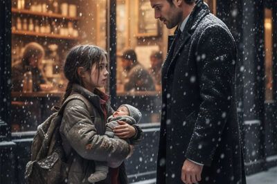 A homeless girl pleaded with a millionaire: “Please, I’ll pay you back when I’m older; just a carton of milk for my hungry little brother.” What the man said next left everyone speechless…