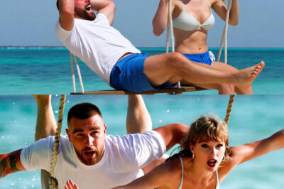 SHOCKING LEAKED VIDEO: Travis and Taylor Swift were caught FALLING FROM A SWING during their sweet vacation in the Bahamas! The seemingly romantic scene suddenly turned into a funny “accident” that caused a stir on social media. Fans were both worried and couldn’t help but laugh at the unexpected reaction of this famous couple.