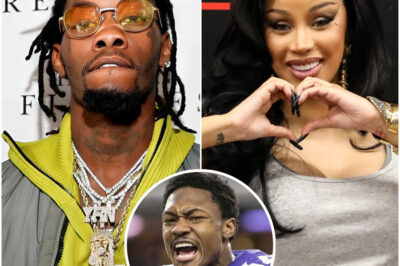 BREAKING: Stefon Diggs just fired back at Offset after his new track “No Sweat” appeared to diss Cardi B — especially the line, “You a fool if you think that I’m hurt… how you married but still giving birth?” .