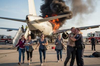 The plane broke into three pieces, but the 27 passengers in the back section miraculously survived intact, the oldest man whispered a warning that…