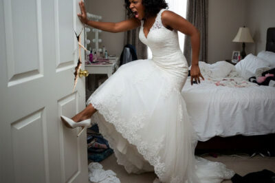 After the wedding day, my husband hid in the bathroom for 45 minutes – when I knocked on the door, I heard a woman’s voice inside, I kicked the door open and walked in and discovered…