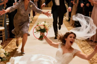 Just before we walked down the aisle, my mother slipped a small folded piece of paper into my hand. “Pretend to fall. Now,” it said. I didn’t understand, but something in her expression frightened me. Halfway down the aisle, I tripped—on purpose—and fell to the floor. “She’s twisted her ankle!” my mother shouted. “Stop the ceremony! Call an ambulance!” When the ambulance arrived, what she said next left me completely stunned.