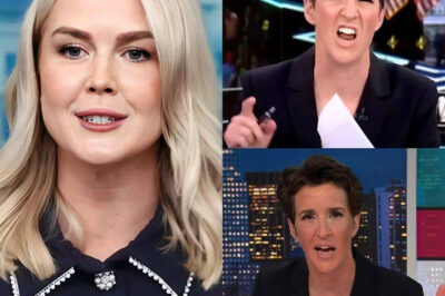 TV FIRESTORM ERUPTS: Rachel Maddow DEMANDED security escort Karoline Leavitt off the set — all because of five words that stopped the entire studio cold…