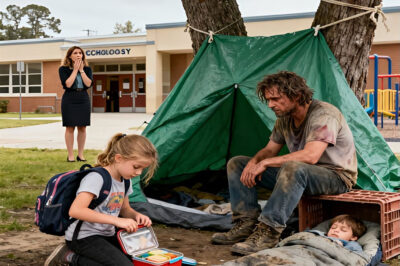 Every day, a seven-year-old girl hid her lunch instead of eating it. Curious, her teacher followed her during recess, and what she saw behind the school prompted her to call the emergency services.