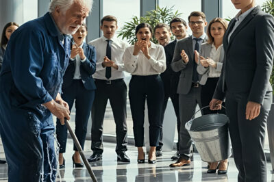 As I walked through my own company disguised as a janitor, my boss mocked me: “People like you have no business being here.” Her tone of voice was the first warning that something had gone wrong in my empire.