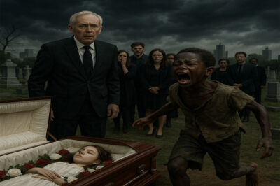 “Open the coffin! Your daughter is still alive!” The homeless boy shouted, his voice cracking through the air like thunder.