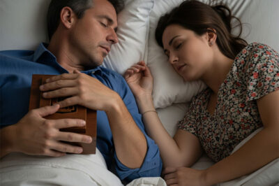 “On our honeymoon, I woke up in the middle of the night to find my husband lying on his back, clutching a small wooden box like it was a treasure. He said it contained the ashes of his deceased ex-girlfriend. When he went to take a shower, I opened it… and what I found inside made me pack my bags and ask for a divorce before dawn…”