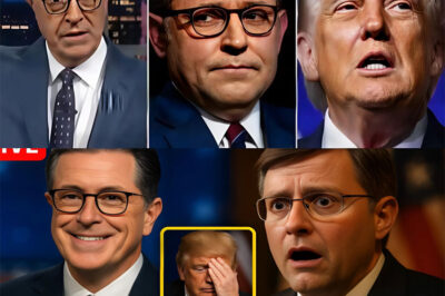 BREAKING: Mike Johnson ERUPTS After Stephen Colbert EXPOSES Him & Trump LIVE ON TV — The Brutal On-Air Takedown That Sent DC Into CHAOS