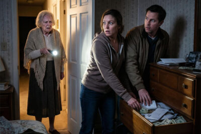 My 6-year-old granddaughter climbed into my bed and whispered fearfully, “Grandma… tonight my parents are going to take all your money.” I froze, a sharp pain cutting through my chest. I stayed awake all night, staring at the ceiling, listening to the ticking clock as my heart tightened. Before they woke up, I had already finished everything. When the whole family burst into my room, I simply said calmly, “I’ve transferred all the money to the one who truly deserves it.” Their faces drained of color instantly…