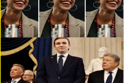 ILHAN 0MAR CALLS IVANKA TR.U.M.P “STUPID” ON NATIONAL TV… THEN 19 YEAR OLD BARR0N TRU.M.P ENDS HER WITH A SINGLE SENTENCE. Live on MSNBC’s prime-time town hall, Representative Ilhan Omar decided to take a swing at the Trump family. Spotting Barr0n Tru.m.p seated quietly in the front row (there as a guest of the network to discuss youth voter turnout), Omar couldn’t resist. She flashed her trademark smirk and went for the cheap shot: “HONESTLY, IT’S ALMOST IMPRESSIVE HOW THE ENTIRE TRU.M.P FAMILY CAN BE SO BREATHTAKINGLY STUPID. I MEAN, LOOK AT IVANKA; BEAUTIFUL RESUME, ZERO BR@IN CELLS. AND NOW WE HAVE THE SON HERE JUST… TAKING UP SPACE.” The audience tittered nervously. Cameras zoomed in on Barr0n, expecting the usual silence from the famously reserved 19-year-old. Instead, Barr0n leaned forward, adjusted his mic with the calm of someone ordering coffee, and spoke one crystal-clear sentence that detonated in the studio like a precision strike: “Congresswoman, my sister graduated summa cum laude from Georgetown and speaks five languages. You still can’t pronounce ‘covert’ correctly after six years in office. Maybe sit this one out.
