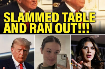 SHOCKING MELTDOWN: TRUMP SLAMS TABLE & RUNS OFF ON LIVE TV — HOLIDAY PRESSER EXPLODES INTO FULL-BLOWN CHAOS AS QUESTIONS ABOUT ASYLUM, SHOOTING & LIES SEND HIM INTO PANIC MODE