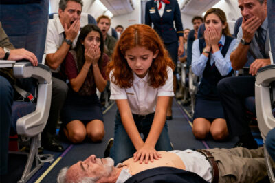 A 12-year-old Black girl saved a millionaire on a plane… but what he whispered made her cry uncontrollably…