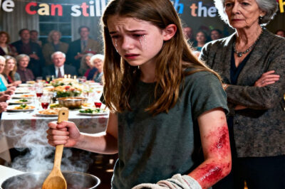 My 15-year-old daughter suffered second-degree burns while helping in the kitchen before my mother’s birthday dinner. My mother just looked up and said, cold as ice, “She can still stir with her other hand.” Then she made her finish cooking for eighteen guests, acting as if nothing had happened. When I found out, I didn’t scream. I didn’t fight back. I just did what I had to do. Three hours later, my phone started lighting up: fifty missed calls, all from them.