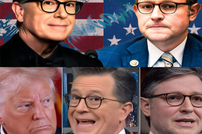 BREAKING: DC descends into chaos when Stephen Colbert exposes Mike Johnson and T.r.u.m.p on live TV, triggering Johnson’s explosive outburst