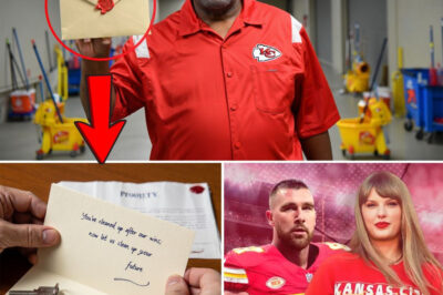 After 40 years of loyal service at Arrowhead Stadium, a longtime janitor made a discovery that stunned Chiefs Kingdom — a letter in his locker signed by Travis Kelce and Taylor Swift. Inside was a handwritten note that read, “You’ve cleaned up after our wins; now let us clean up your future.” Alongside it? A mysterious set of house keys no one saw coming!!!