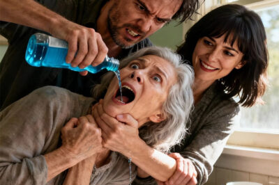 “My Son Held Me Down While His Wife Poured Mouthwash Down My Throat — They Laughed, Calling Me a ‘Cesspool of Failures.’ But They Had No Idea Who They Were Dealing With…”