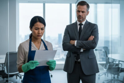 “If you’re so smart, translate it!” The millionaire mocked the cleaning lady, then froze…