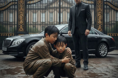 He arrived home unannounced and saw his Jewish twins abandoned by their new wife in the rain…