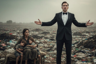 A MILLIONAIRE IS SHOCKED TO SEE HIS EX-WIFE SLEEPING WITH TWINS IN A DUMP…