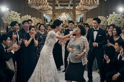 A bride kicks a poor pregnant woman at her wedding, unaware that she reveals a dark secret.