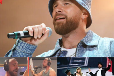 Taylor Swift just dropped a bombshell that could change the music industry forever: according to the superstar, Travis Kelce is not only an NFL legend, but “easily a star” in the music industry. But why haven’t we heard his voice? Taylor admits that her boyfriend “sings really well,” but there’s a surprising barrier holding him back: he’s always been too shy to show it off. Find out what else Taylor has to say about this hidden talent and whether she plans to “unearth” him from his musical shell.