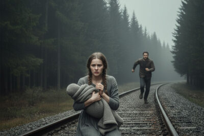 A single father saw a woman tied to the train tracks… His actions left the town speechless…