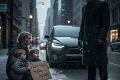 “A millionaire saw his ex-girlfriend begging on the street with three children who looked a lot like him — what happened next will break your heart.”
